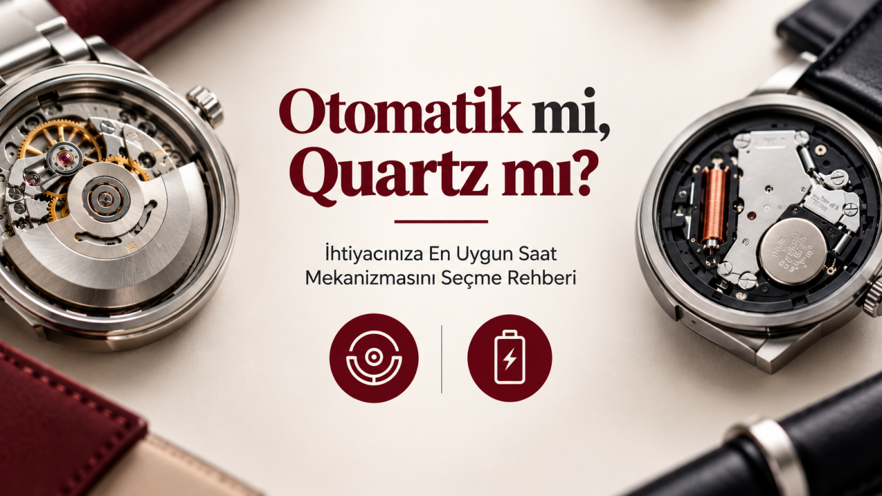 Otomatik mi Yoksa Quartz Kol Saati mi? İhtiyacınıza En Uygun Kol Saati Mekanizmasını Seçme Rehberi