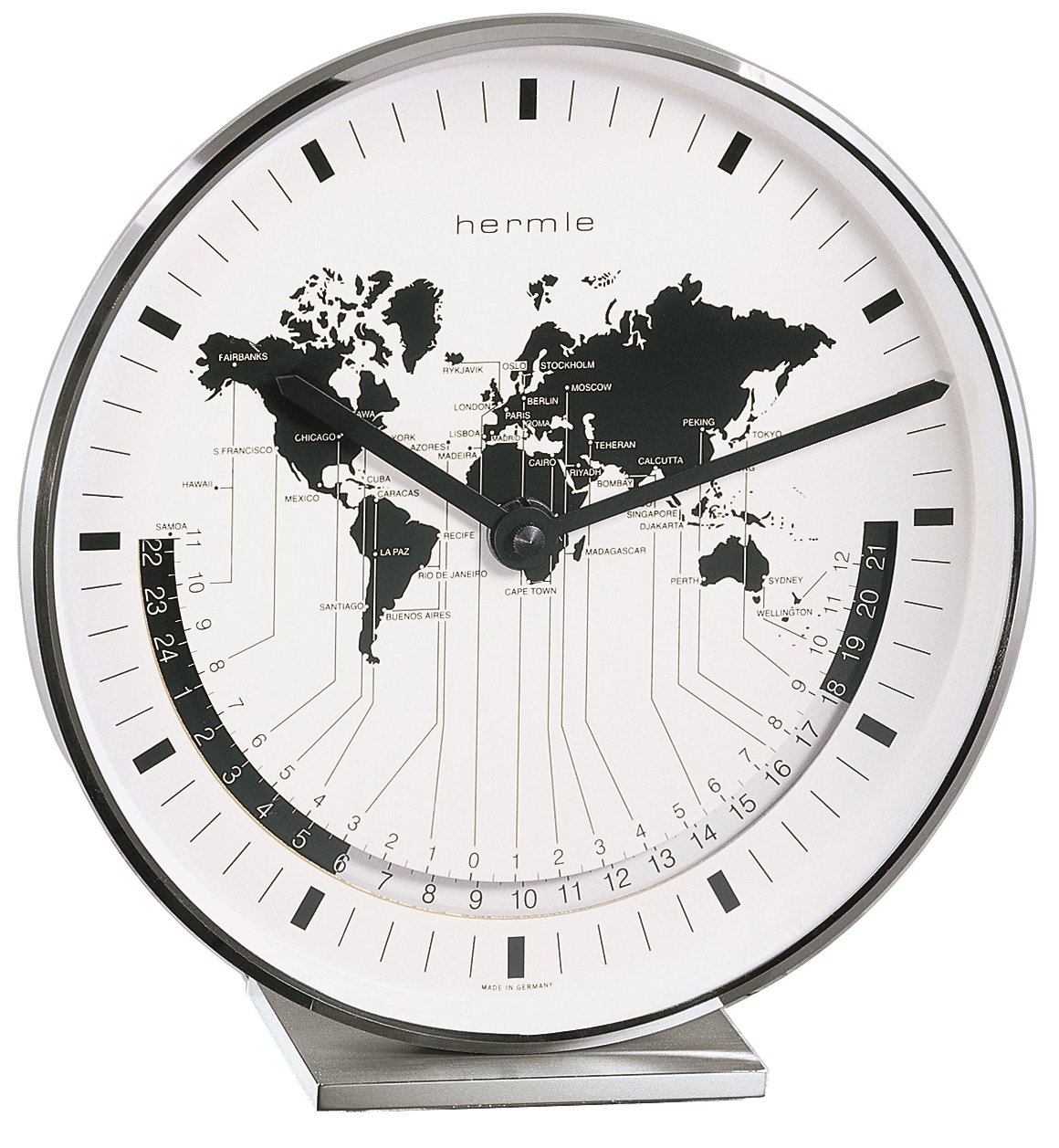 Hermle 22843-002100 Bufalo II World Time Masa Saati