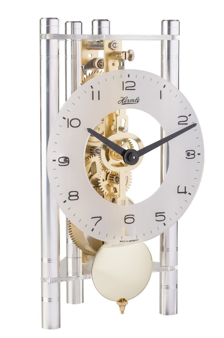 Hermle 23025-X40721 Silver Modern Mechanical Masa Saati