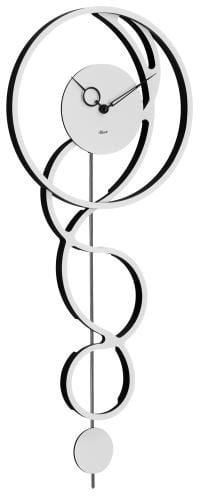 Hermle 61023-00200 Modern Gümüş Kuvars Duvar Saati