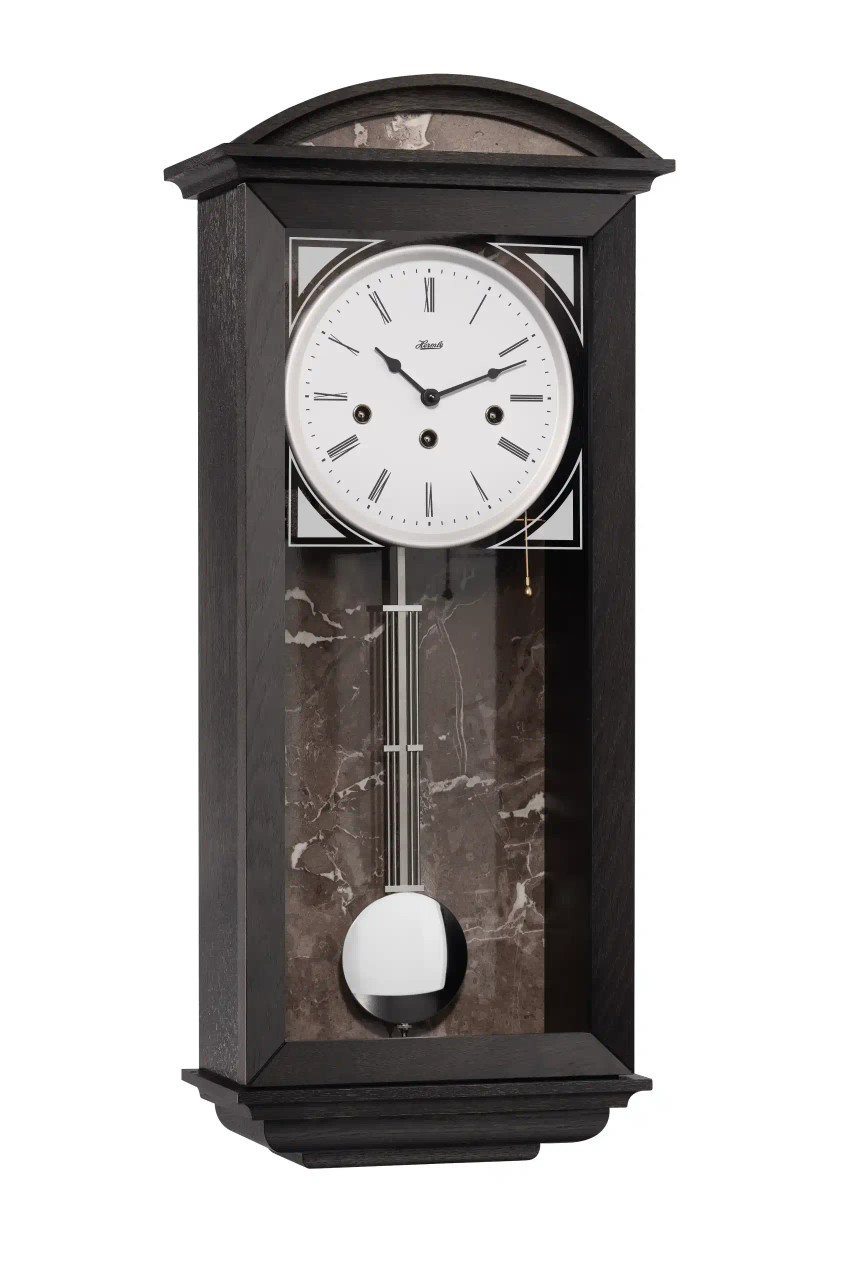 Hermle 71024-740341   Oak Antrasit Duvar Saati - Westminster Chime