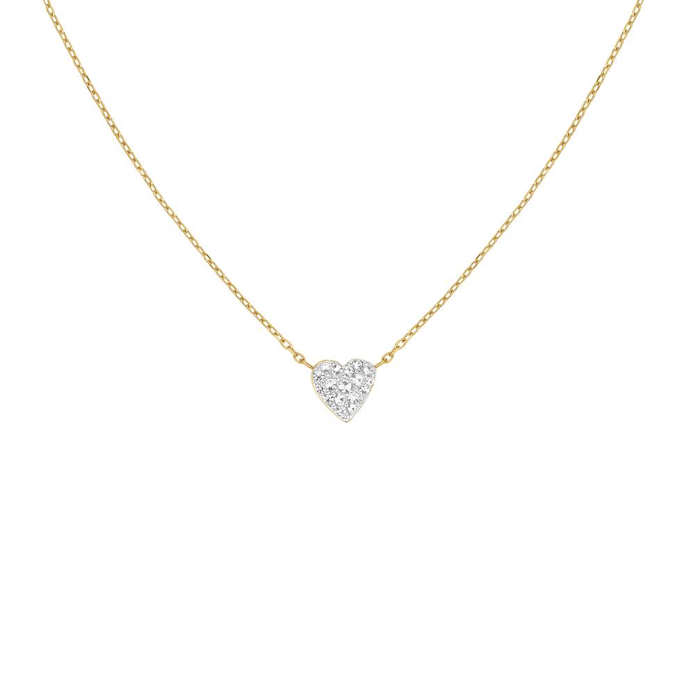 Rosefield JNPHG.J1273 Altın Renk Pave Kalp  Çelik Kolye
