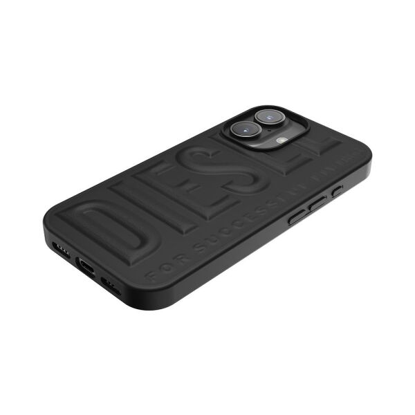 Diesel iPhone 16 Uyumlu 3D Biscotto Kılıf - Siyah