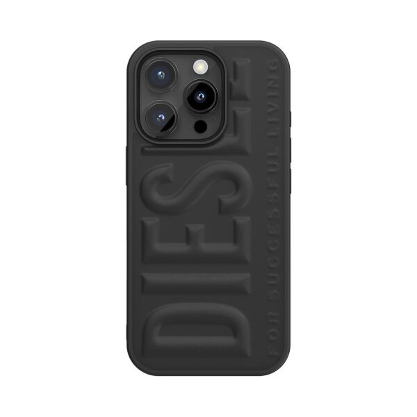 Diesel iPhone 16 Pro Uyumlu 3D Biscotto Kılıf - Siyah