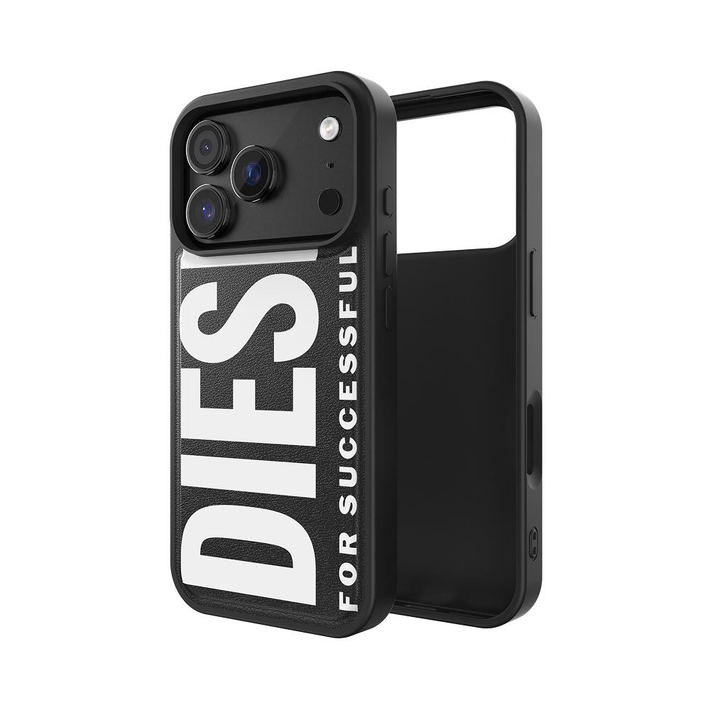 Diesel iPhone 17 Pro Uyumlu Magsafe Destekli Core Kalıplı Kılıf - Siyah/Beyaz