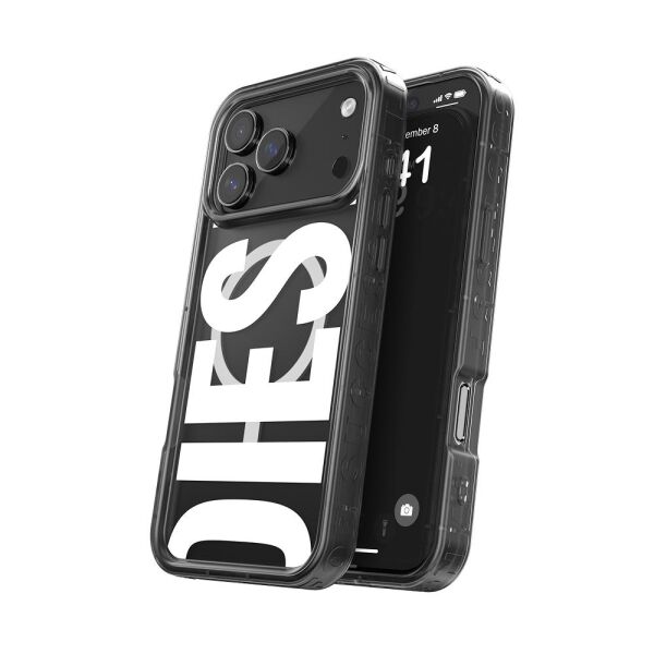 Diesel iPhone 17 Pro Uyumlu Magsafe Destekli Biscotto Bumper Kılıf - Siyah