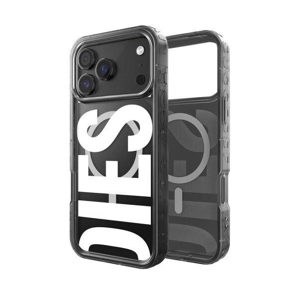 Diesel iPhone 17 Pro Max Uyumlu Magsafe Destekli Biscotto Bumper Kılıf - Siyah