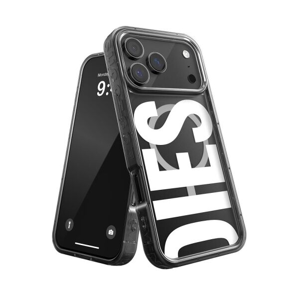 Diesel iPhone 17 Pro Max Uyumlu Magsafe Destekli Biscotto Bumper Kılıf - Siyah