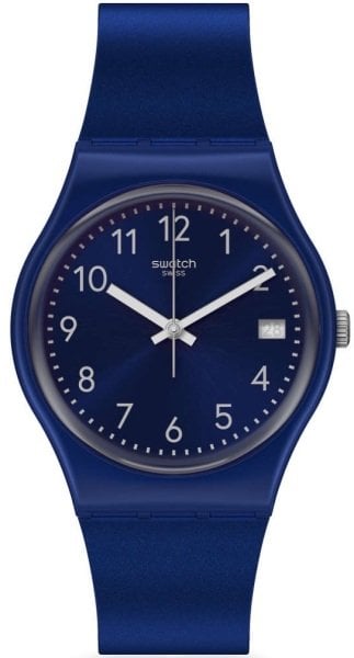 Swatch SILVER IN BLUE GN416 Unisex  Erkek Kol Saati
