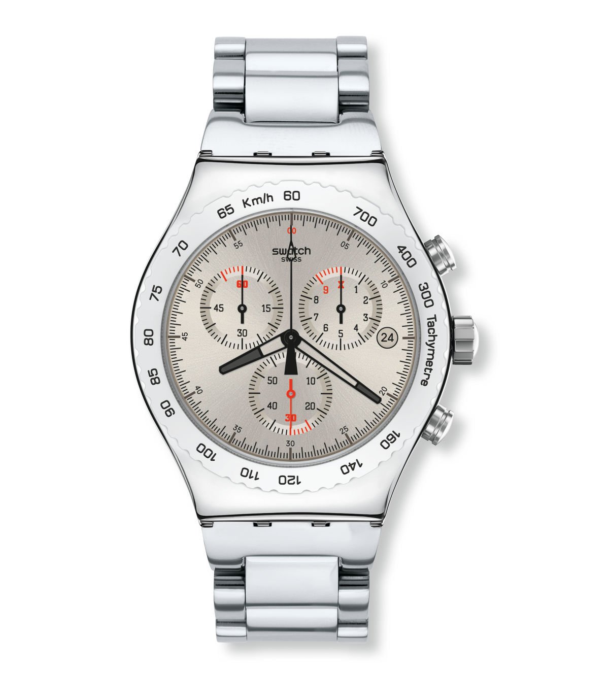 SWATCH SILVERISH YVS405GC