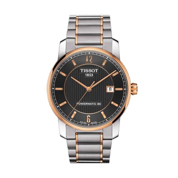 TISSOT T-CLASSİC TWO-TONE TITANIUM AUTOMATIC    T087.407.55.067.00