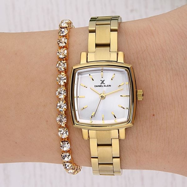 DANIEL KLEIN DKE.1.10677-4 Bileklik Hediyeli  Kadın Kol Saati