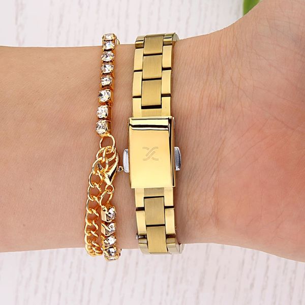 DANIEL KLEIN DKE.1.10677-4 Bileklik Hediyeli  Kadın Kol Saati