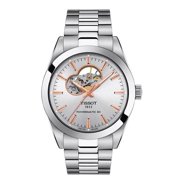 Tissot Yetkili Satıcı  Tissot Gentleman Powermatic 80 Open Heart T1274071103101 Erkek Kol Saati