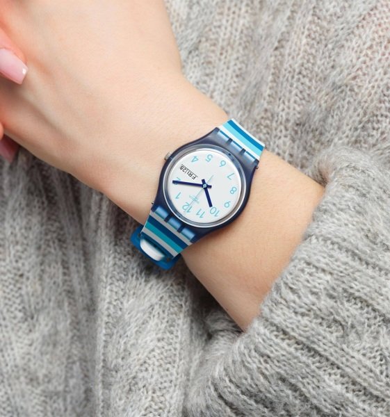 Swatch  Strıped Waves GN728Unisex Kol Saati