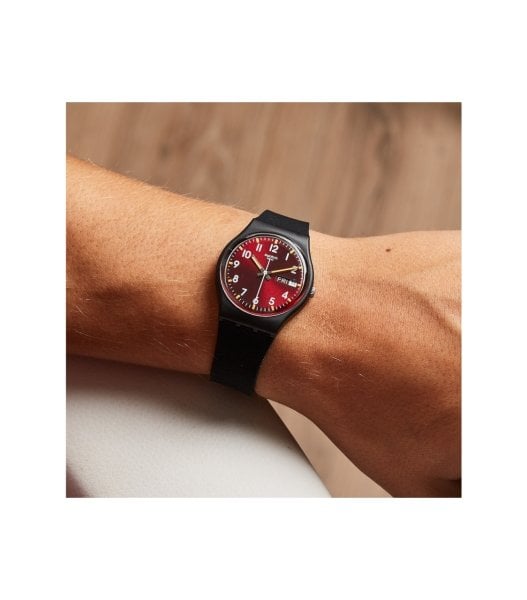 Swatch Sir Red  GB753 Unisex  Erkek Kol Saati