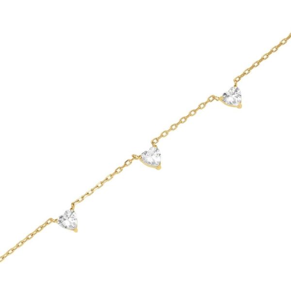 ROSEFIELD JNRHG.J1005 Kalp Kristal Taş Çelik Kolye