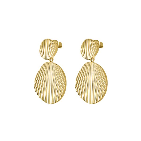 ROSEFIELD JSSHEG.J169 Kabuk Şekli Altın Renkli Çelik Küpe